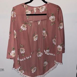 XS cute floral top